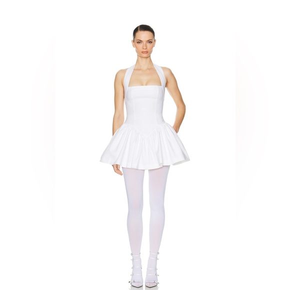 Helsa Dresses & Skirts - Helsa White Halter Dress